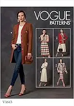 Vogue V1643 Misses' Sewing Pattern Petite Jacket, Dress and Skirt, Size 6-8-10-12-14