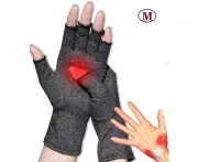 Arthritis Gloves, New Material, Compression Gloves for Arthritis Pain Relief Rheumatoid Osteoarthritis, Premium Compression and, Size: M