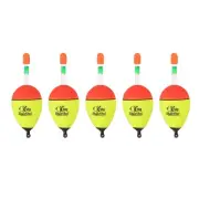 5pcs 1.1oz Float Fishing Bobbers EVA Fishing Float, Yellow