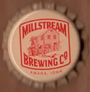 USA Plastic Lined Beer Crown Bottle Cap: Millstream Brewing