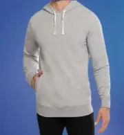 Men's Travis Mathew Cloud Heather Grey Fleece Lined Soft Lightweight Hoodie L