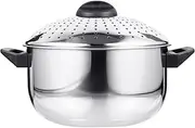 BRIGHTFUFU High Temperature Pot Quick Drain Pot Integrated Strainer Lid Energy Saving Time-Saving