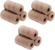 6Rolls of Vintage Tag Line Creative DIY Lampwork Twine Photo Wall Decorative Braided Line Industrial Packaging Twine