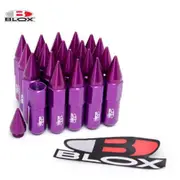 Blox 20Pcs M12X1.5 12X1.25 Spiked Aluminium 60MM Extended Tuner Wheels Rims Spike Lug Nuts Racing Jdm For Subaru Kia Honda BMW M12x1.25