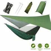 2 Person Portable Camping Hammock Tent Hanging Bed with Mosquito Net Outdoor