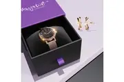 Boxed Rose Gold Watch & Earrings Set With SWAROVSKI Crystals Embellishment
