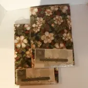 New Park Linens Vintage Christmas Tablecloth Holly & Poinsettias Oblong & Oval