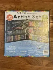 Art 101 Budding Artist All Media Set 169 Pieces in Carrying Case Learning Guide