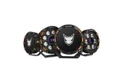 LIGHTFOX 7"+9" Osram Laser LED Driving Lights Black