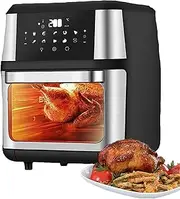 1700w Air Fryer 12l, Compact Air Fryers Oven, Oil Free Air Fryer Oven with Nonstick Removable Basket, with One-Touch Digital Screen, Quiet, Dishwasher Safe