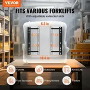 Universal Forklift Seat, Fold Down Tractor Seat with Adjustable Angle Back, Micro Switch and Retractable Seatbelt, 16-34 cm Slot Forklift Seat for Tractor Loader Excavator