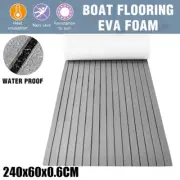 240×60cm Light Gray Marine Flooring Faux Teak EVA Foam Boat Yacht Decking Sheet