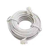 Sansai US Modular Plug 2m Connector Cable Cord Extender for Faxes Telephones