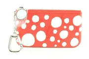 Louis Vuitton Kusama Monogram Empreinte Key Pouch Pochette Cles Red 3LK0125