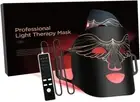 Led Face Mask Light Therapy,4 Colors Skin Rejuvenation 240 Led Red Light Mask,Le