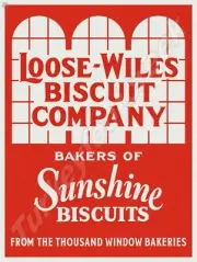Loose-Wiles Biscuit Company 18" x 24" Metal Sign
