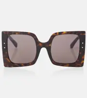 [Dolce & Gabbana] Dolce & Gabbana DG oversized square sunglasses One Size brown