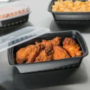 Choice 129MSC28B 28 oz 8.75"x6.25" Rectangular Microwavable Container w Lid NIB