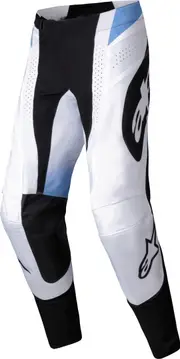 Alpinestars Techstar Melt Motocross Pants, black-white-blue, Size 28 for Men Black White Blue