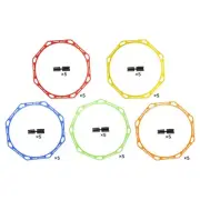 5 Pieces Agility Training Rings for Gymnastics Rugby Indoor or Outdoor Use