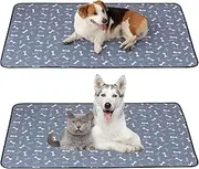 2 Reusable Puppy Pads, Super Absorbent Puppy Pads, Washable Puppy Pads, Dog Mat, Waterproof, Leak-Proof, Non-Slip (60 x 45 cm)