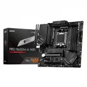 MSI PRO B650M-A WIFI AMD AM5 MATX Motherboard, 4x DDR5 ~128GB, 1x PCI-E x16, 2x M.2, 4x SATA, 8x USB 3.2,