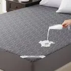 Waterproof Mattress Protector King Size, 40% Rayon Derived from Bamboo Grey M...