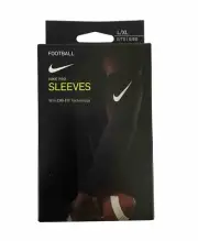 Nike Pro Dri Fit Black Compression Football Arm 2 Sleeves Men’s L/XL NEW!