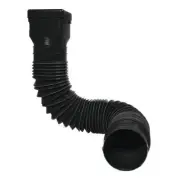 BLACK Universal Downspout Extender Drain Pipe Flexible Gutter Diverter Extension