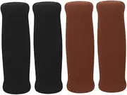 2 Pairs Handle Grips Wheelchair Cane Walker Hand Grips Non-slip Handle Covers Crutches Grips Senior Walker Accessories (19mm Mouth Diameter)