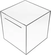 QUMIIRITY Elegant Acrylic Tip Jar Money Collection Box Savings Box for Shops Secure Piggy Bank Design