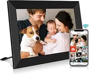 FRAMEO WiFi Digital Picture Frame, 10.1 Inch WiFi Photo Frame, 1280 x 800 IPS Touchscreen Photos and Videos Can Be Shared Anytime and from Anywhere, via The App, 16 GB Memory