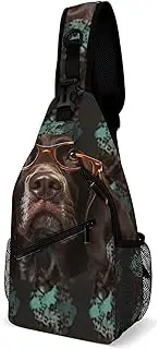[YKLBV] Lightweight Chest Bag Crossbody Bag Hand Painted Dragonfly Sling Backpack for Women Men Sports Travel