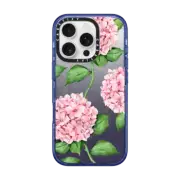 iPhone 16 Pro Impact Case MagSafe Compatible Watercolor hydrangea