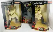 3 STAR WARS EPISODE I OBI / DARTH MAUL / QUI-GON MEGA-COLLECTIBLE APPLAUSE 1999