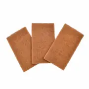 Full Circle Home Scouring Sponge Neat Nut Set of 3, Walnut Shell Scouring Spo...