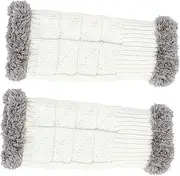 [BESTYASH] Plush Fingerless Gloves Hand Moisturizing Snow Cold Hands Para Jackets for Men Touch Winter Half Finger Warmers Fishnet Hand Warmer Open Mittens Tip Acrylic Wool Black