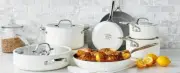 GreenPan Eras Ceramic Non-Stick 11-piece Cookware Set in White