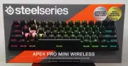 SteelSeries Apex Pro Mini Wireless HyperMagnetic Gaming Keyboard in 60% FF