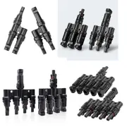 1 Pair 2 3 4 5 T branch Waterproof Solar Cable Connector PV Panel Connectors