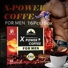 Man X Power Coffee Maca Enlargement Instant Natural Herba Power Coffee 16Bags
