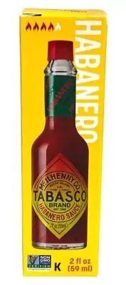 Tabasco Habanero Pepper Hot Sauce 2 oz Bottle