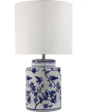 [Oriel Lighting] Ava Ceramic Table Lamp in Blue