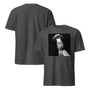 Aliens and Cats Unisex T-Shirt, UFO pet kitty space abduction funny spaceship