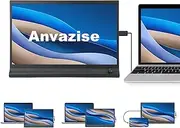 Laptop Monitor Extender, 11.6/14.1 inch Portable Monitor Dual Screen External Second Monitor 1920×1080 FHD IPS,USB-C/HDMI,Plug and Play,for Laptop Notebook (15.6inch)