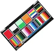 12 Face Paint Palette Water-soluble Body Face Paints Festival Makeup Pigments Easy Clean for Events Sports Parties