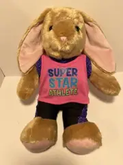 Build a Bear Bunny with Super Star Athlete Outfit All New with Tags