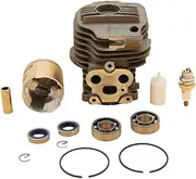 Pexorin 51MM Cylinder Piston Grooved Ball Bearing Spark Plug Kits, for HUSVARNA, K750 K760 Power Cutoff Engine Garden Chainsaw Motor Parts Lawn Mower Cylinder Piston(K750)