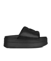 CELINE BLOCK SLIDE WITH TRIOMPHE IN LAMBSKIN 41 black