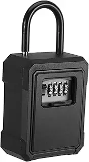 Veemoon Hanging Key Lock Box Outdoor Storage with Combination Code Secure Key Holder for Home Office Garage More and Easy to Use Safe Lock Box